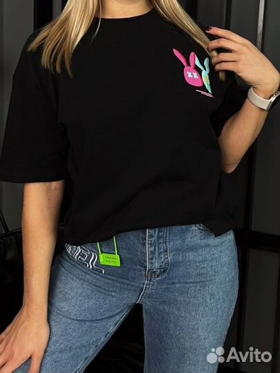 Футболочки oversize с красивым принтом