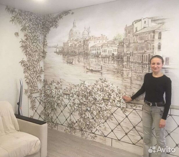 Роспись стен Барельеф