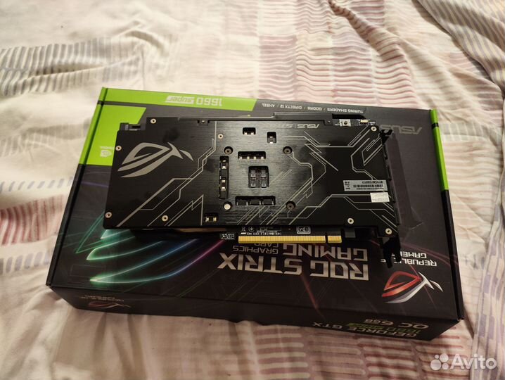 Видеокарта GeForce GTX 1660 Super asus ROG Strix