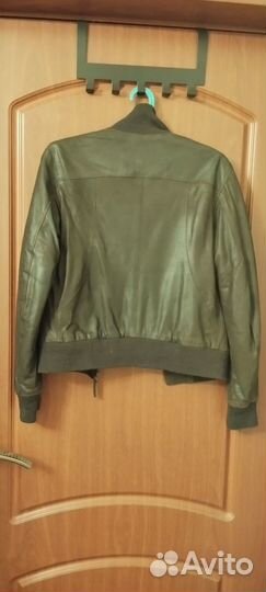 Куртка кожаная женская утепленная