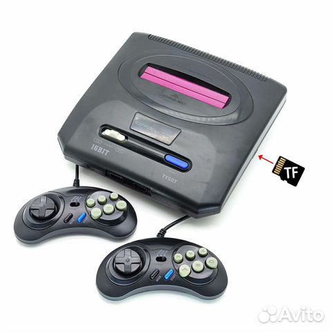 Игровая приставка Sega, слот MicroSD для игр