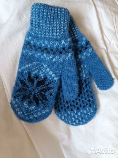 Варежки новые, натуральная шерсть