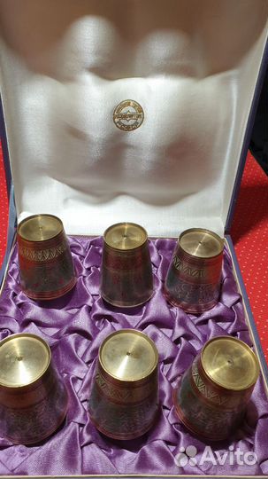 Стопки латунь Росювелирторг СССР 70-е года