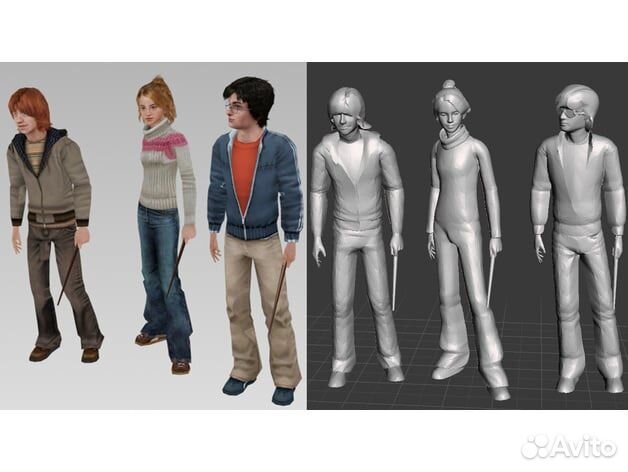 3D модели персонажей Harry Potter