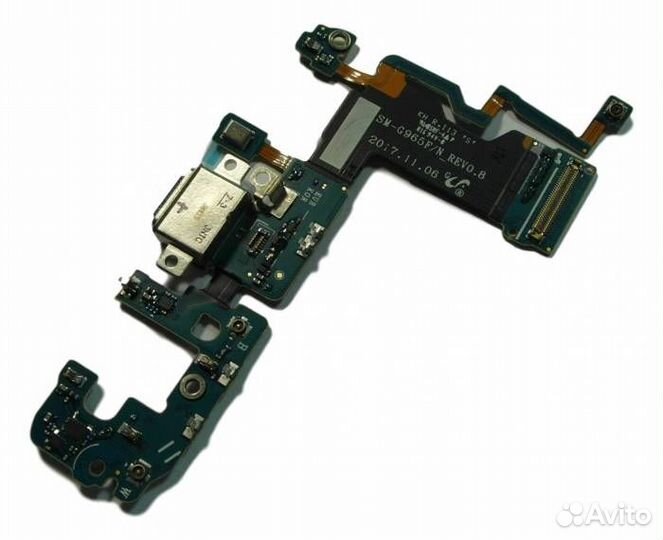 Шлейф Samsung G965F S9 Plus (плата) + разъем заряд