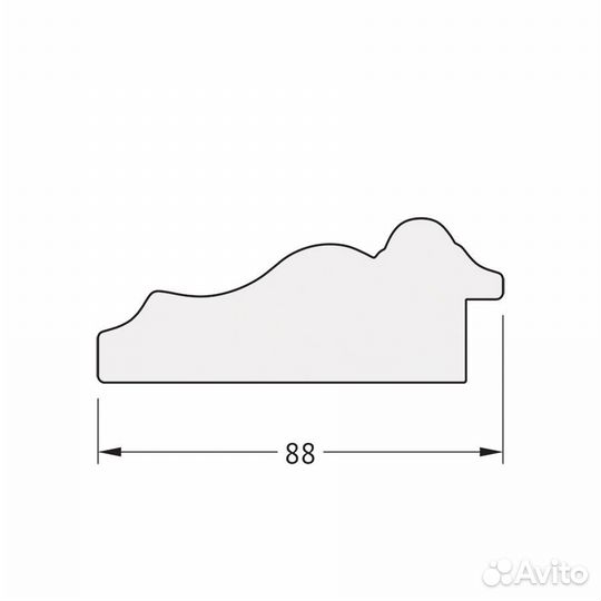 Зеркало Evoform Octagon BY 7163 66x86 римское зол