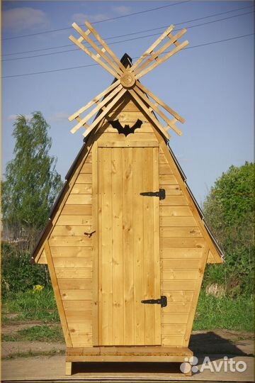Уличный туалет деревянный BAG337