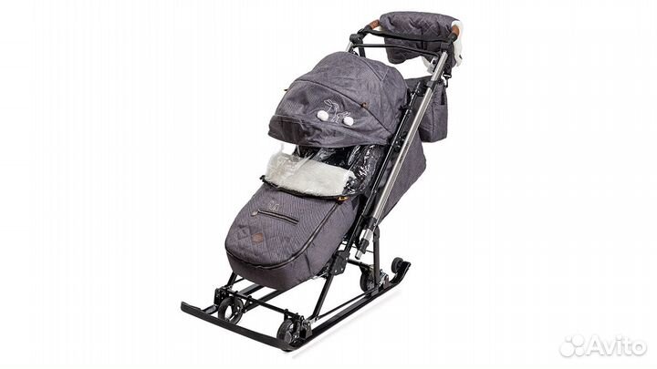 Санки-коляска, Nika - Joy every day (J1), Серый (с