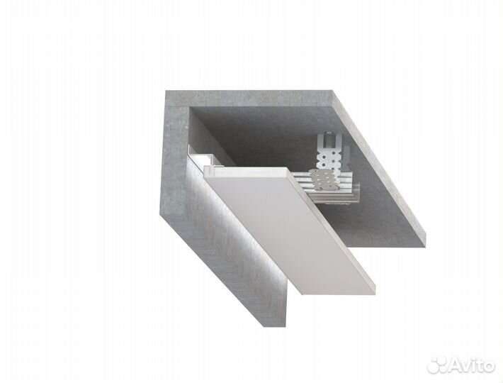 Теневой (парящий) профиль для гипс-на бп30 белый