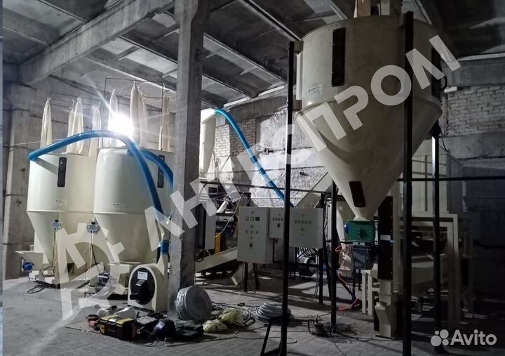 Линия гранулирования комбикормов, опила, лузги