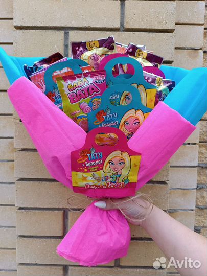 Сладкие букеты из конфет