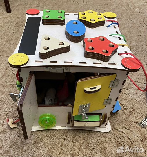 Бизиборд бизикуб iwoodplay