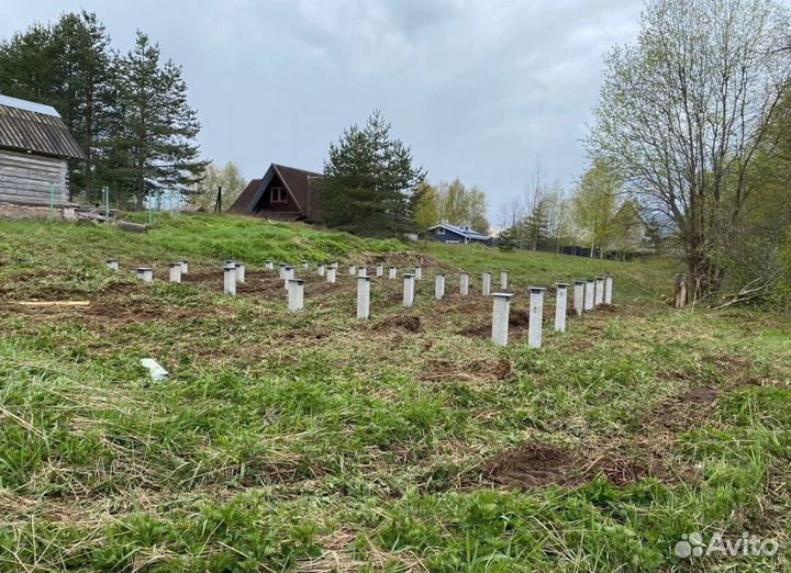 Фундамент. Сваи жб забить