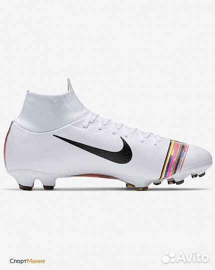 Бутсы Nike Mercurial Superfly VI Pro CR7 FG белый