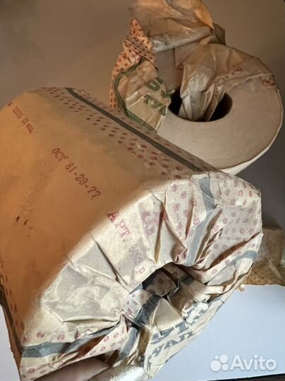 Туалетная бумага СССР 1977г ретро