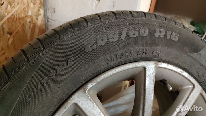 Летние колеса 205/60 r16 на литых дисках 4x108