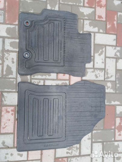 Коврики резиновые передние Тойота Королла