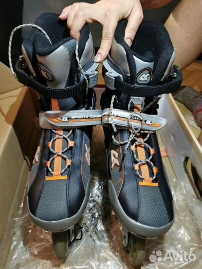 Роликовые коньки Twist Gray 44 h-h