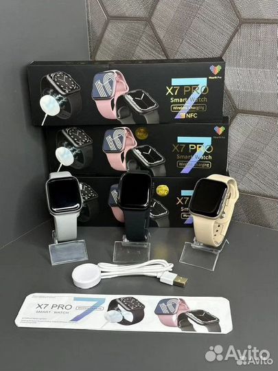 Смарт часы X 7 PRO (Розовыи) новые