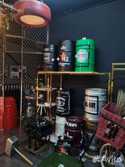 Светильник лофт из шины