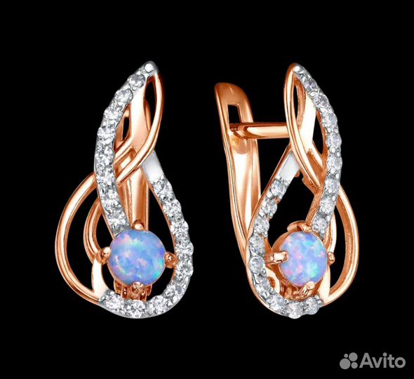 Серьги серебро 925