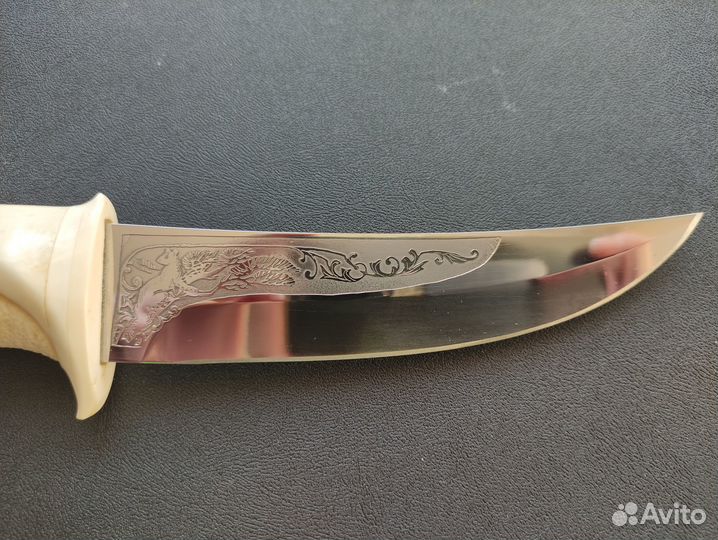 Нож Тобольская резная кость клинок Златоуст