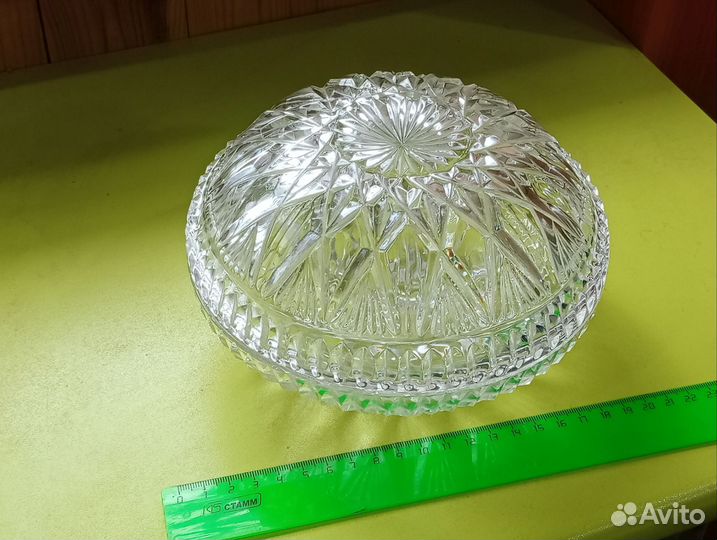 Хрусталь СССР. Салатник конфетница шкатулка