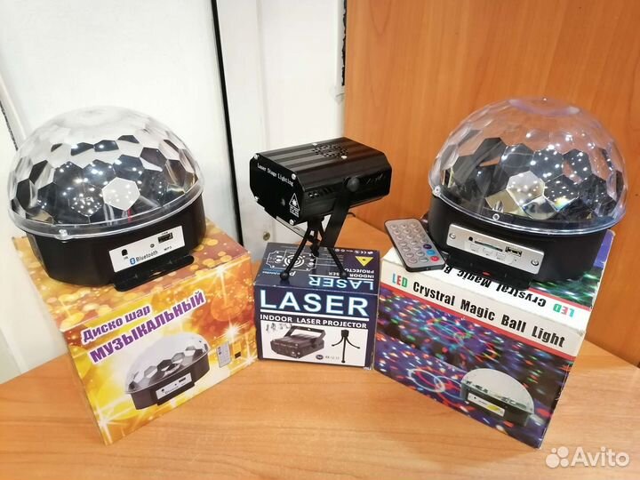 Светомузыкальный шар-проектор