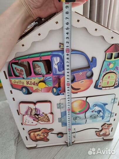 Бизиборд большой дом со светом