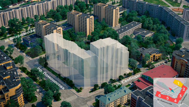 1-к. квартира, 47,8 м², 3/9 эт.