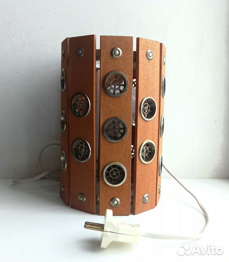 Лампа (Ночник) Деревянный Абажур СССР