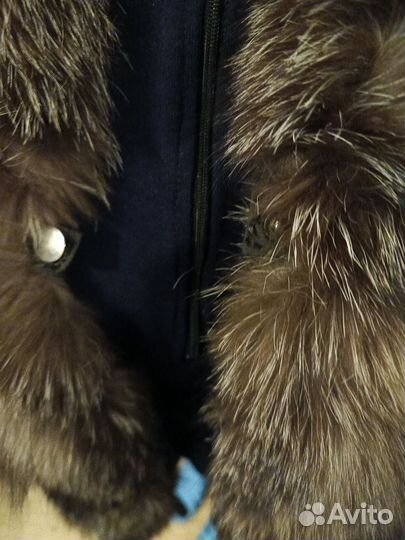 Шуба женская натуральная 52 54 норка + соболь