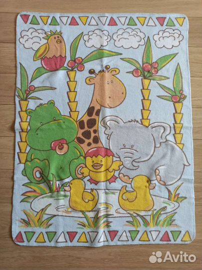 Комплект детских пледов хлопок, байковое, плюш