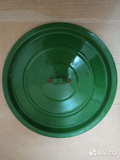 Ведро эмалированное СССР с крышкой