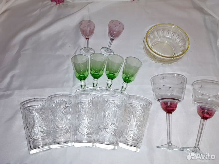 Фужеры, хрусталь, вазы