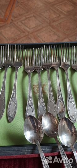 Ложки вилки мельхиоровые СССР