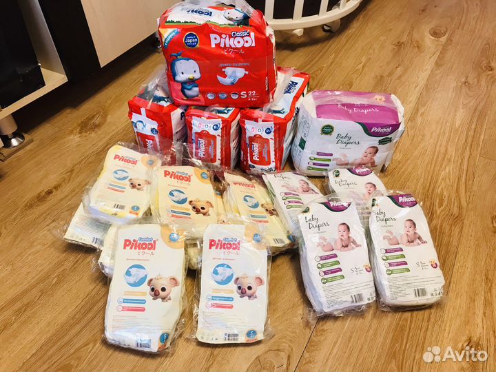 Подгузники Pikool S (4-9 кг)