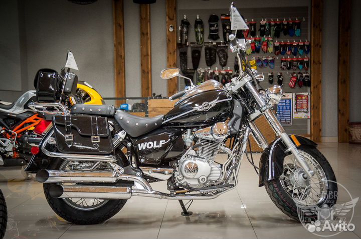 Шикарный новый чоппер Motoland wolf 250