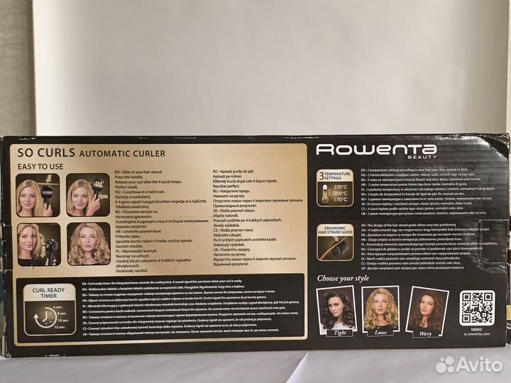 Новые щипцы So curl Rowenta для создания кудряшек