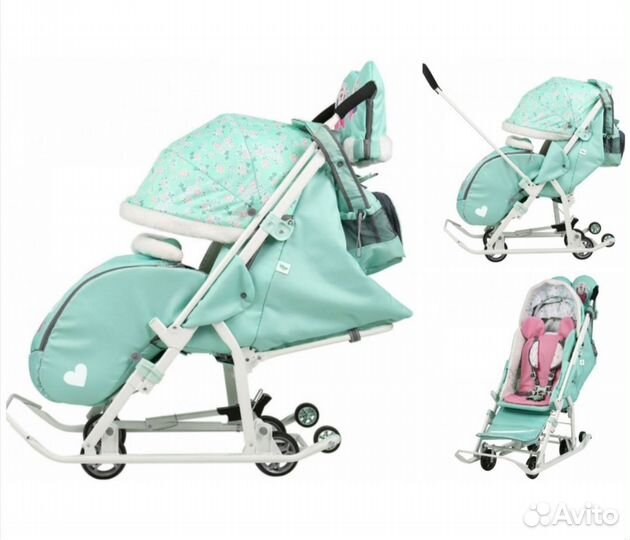 Санки-коляска nika 