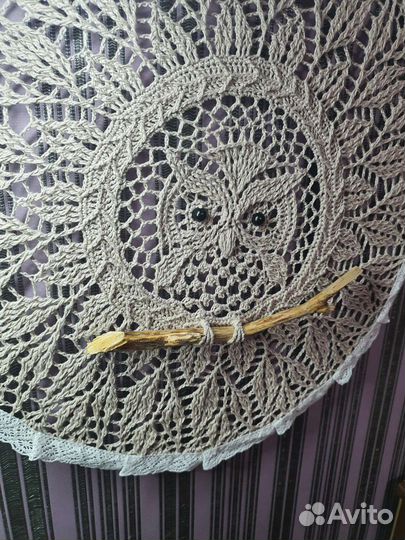 Настенное панно. Сова на ветке