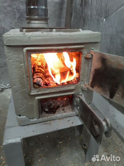 Печь буржуйка чугунная
