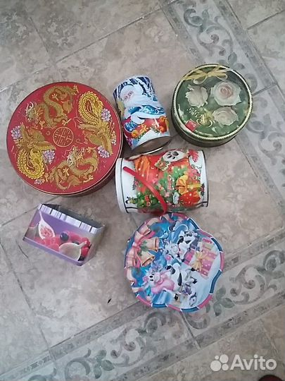 Жестяные банки 6 шт