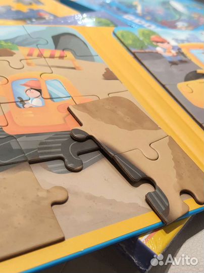 Магнитный детский пазл в твердой обложке