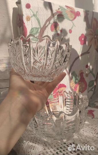 Салатник хрустальный