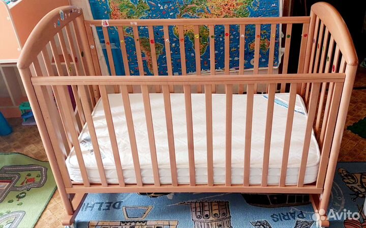 Детская кровать Papaloni + матрас 125 65