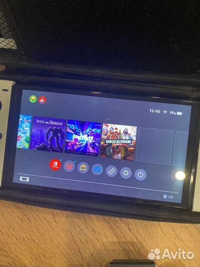 Nintendo Switch oled с играми 64gb