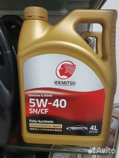 Масло моторное idemitsu SN/CF 5W-40 (4л)