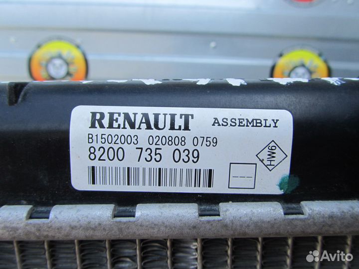 Радиатор охлаждения Logan 1 Duster Largus Sandero