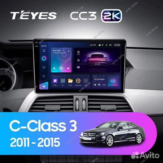 Магнитола Mercedes-Benz C 2011-2015 Teyes 6/128